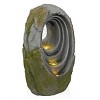 Alpine Corporation 32" 4-Tier Layered Oval Shaped Rainforest Sculptural Fountain With LED: Outdoor Polyresin Water Feature, Electric Powered - 2 of 4