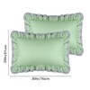 Unique Bargains Double Layers Wide Ruffles Envelope Closure Pillowcases 2 Pcs - 4 of 4