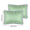 Unique Bargains Double Layers Wide Ruffles Envelope Closure Pillowcases 2 Pcs - image 4 of 4