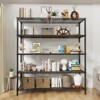 VYNXARIA 60" 5-Tier Heavy-Duty Black Wire Shelf - 800LBS Capacity for Ultimate Storage - 4 of 4