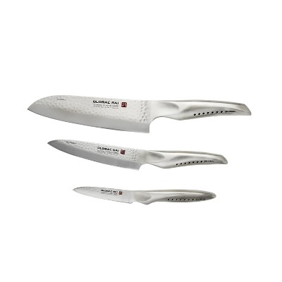 Global Stainless Steel SAI 3-Piece Knife Set