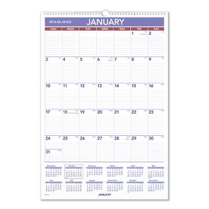 Erasable Wall Calendar, 15.5 x 22.75, White Sheets, 12-Month (Jan to Dec): 2025 - 1 of 3