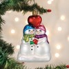 Old World Christmas Blown Glass Ornament for Christmas Tree, Snow Couple's First Christmas - 2 of 4