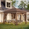 VisioGear 12'*12' Pop Up Canopy Tent with Netting and Carry Bag, Instant Tents for Parties, Height Adjustable, Khaki, 141"*141"*116.4" - 2 of 4