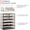 Sorbus Clear Cosmetic Makeup Organizer Case & Display - Spacious Design - Great for Dresser, Bathroom, Vanity & Countertop - 3 of 4