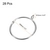 Unique Bargains Metal Electroplating Curtain Rod Accessory Curtain Rings 28 Pcs - 2 of 4