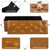 Itopfox Folding Ottoman Bench with Storage, PU Leather Foot Rest, Collapsible Chest for Living Room, Bedroom, Entryway, Light Brown - 4 of 4