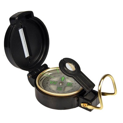 UST Heritage Folding Lensatic Compass with Liquid Interior and Precision Alignment