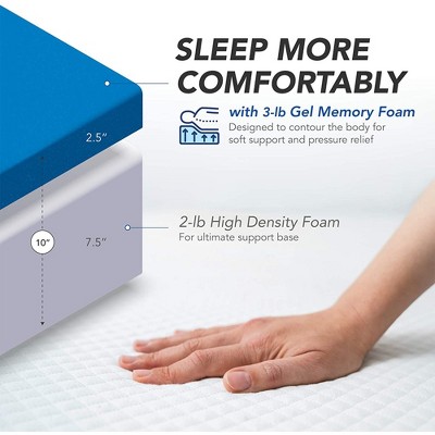RV Short King Medium Firm Gel Memory Foam Mattress