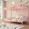 Bunk Bed Twin Over Twin, Twin Bunk Bed with Ladde & Full-Length Guardrails, Heavy Duty Metal 400 LBS Weight Capacity - 4 of 4