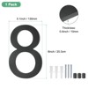 Unique Bargains Durable Acrylic Waterproof 3D Floating Appearance House Numbers 1 Pc - 3 of 4
