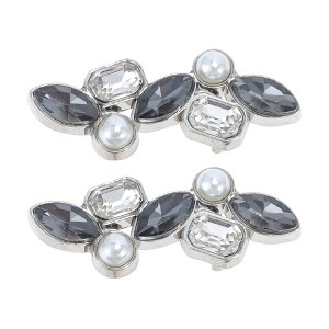 Unique Bargains Faux Pearl Candied Haws Shape Shoelace Charms 1 Pair - 1 of 4