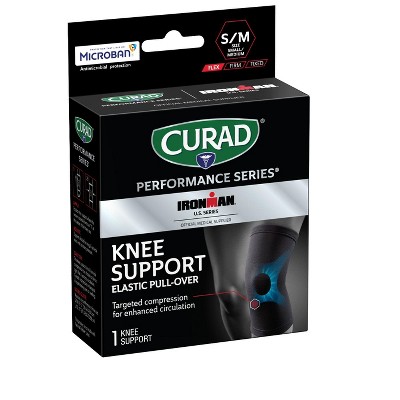 Curad Performance Series IRONMAN Elastic Knee Support, SM/MED