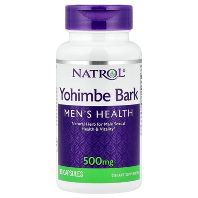 Natrol Yohimbe Bark, 500 mg, 90 Capsules