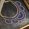 SOHI Women's Sapphire Blue The Corona Statement Necklace - 3 of 4