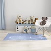 Nourison Washable Imagination Argyle Bows Non Skid Woven Area Rug Blue - image 4 of 4