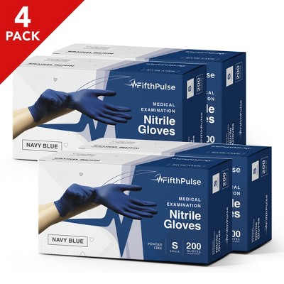 FifthPulse Bulk Navy Blue Nitrile Exam Gloves, Perfect for Cleaning, Cooking & Medical Uses
