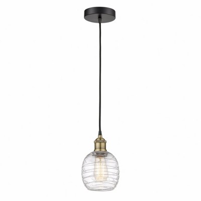 Belfast - 1 Light Cord Hung Mini Pendant In Industrial Style-9.75 Inches Tall and 6 Inches Wide