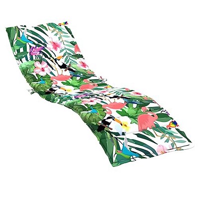 vidaXL Sun Lounger Cushion in Multicolor Oxford Fabric – Durable, Water-Resistant Outdoor/Indoor Padding with Foam Fiber Filling