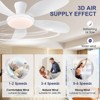 Kviflon 48 Inch Modern Ceiling Fans,Quiet Reversible DC Motor, Dimmable 3 CCT Colors, 6 Speeds - 4 of 4