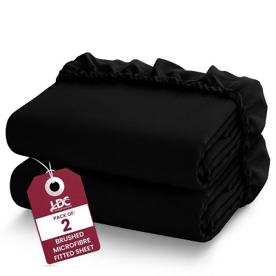 Microfiber Fitted Sheets Deep Pocket Up to 16-Inch , Ultra Soft , Easy Fit , Hypoallergenic Fitted Bed Sheets - Lux Decor Collection