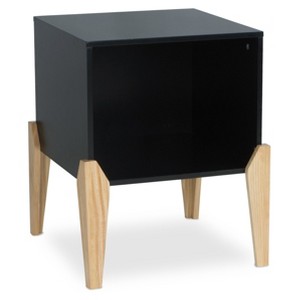 Stackable Storage Cube - Black / Maple - urb SPACE