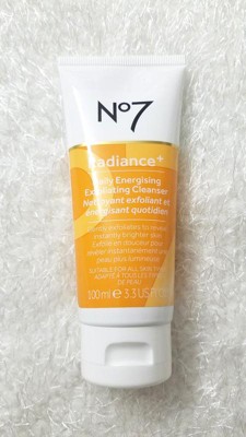 No7 Radiance+ Daily Energizing Exfoliating Cleanser - 3.3 Fl Oz : Target