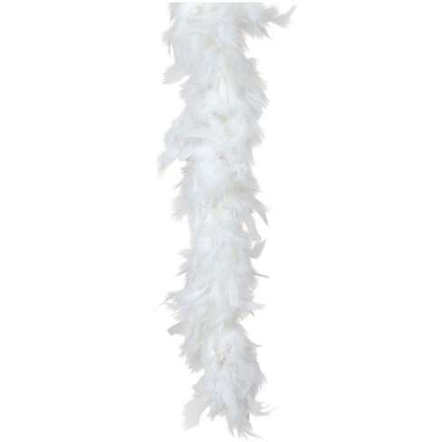 1pcs White Turkey Feather Boa 2 Yards 80g for DIY Craft Wedding Party  Dancing Concert Halloween Christmas Costume Home Decoration