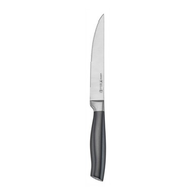 HENCKELS Graphite 13-Piece Knife Set with Block, Kitchen Knife Sharpener, Chef Knife, Steak Knife, Black, Stainless Steel
