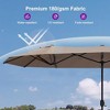 PURPLE LEAF 14ft Patio Market Umbrella and Base Double-Sided Rectangle Outdoor Table Sun Umbrellas with Crank - 2 of 4