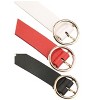Unique Bargains Womens Leather Belt Studded Grommet with Circle Metal Buckle for Jeans Dress Pants - 2 of 4
