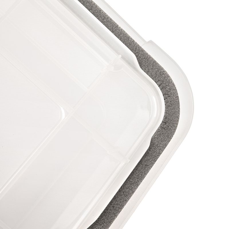 IRIS USA WEATHERPRO Airtight Plastic Storage Bin with Seal Lid, Secure Latching Buckles and 2 Rear Wheels, 5 of 10