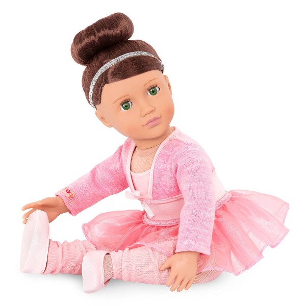 Nuestra Generación Sydney Lee con Libro de Cuentos y Conjunto Muñeca de Ballet de 18" 4