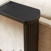 FURNIinspire Console Tables 70.1"Corrugated Texture Storage Table, Narrow Console Table for Entryway, Entryway Table, Black, 8.7"*70.1"*35.5" - 4 of 4