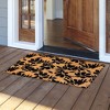 Briarwood Lane Everyday Coir Doormat 30x18 Black Flowers Coir Doormat - 2 of 3