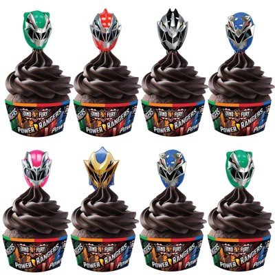 Treasures Gifted Power Rangers Cupcake Toppers & Power Rangers Cupcake Wrappers