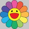 Adult Design By Humans Daisy Flower Rainbow Pride By PINHEAD66 T-Shirt - 2 of 2