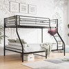 NicBex Twin Over Full Metal Bunk Bed with Enhanced Upper-Level Guardrail for Kids,Girls,Boys - 2 of 4