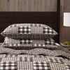 Eddie Bauer Gingham Patchwork Quilt Set Brown - image 3 of 4