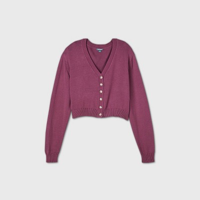 maroon cardigan womens