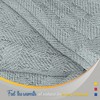 Color Sense 100% Cotton Warm & Cozy Super Soft Antimicrobial Basket Weave Blanket - 4 of 4