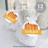 Big Dot of Happiness Fall Pumpkin - Halloween or Thanksgiving Party Clear Goodie Favor Bags - Treat Bags With Tags - Set of 12 - 2 of 4