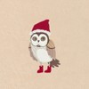 Linum Home Textiles Christmas Baby Owl - Embroidered Luxury 100% Turkish Cotton Hand Towels (Set of 2) - 3 of 3