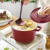 KOCH SYSTEME CS Cast Iron Dutch Oven 4.5 QT，Red - 2 of 4