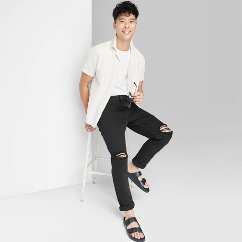 Men\'s Tapered Original Fit Black Use™ Slim Jeans : Target - 30x30