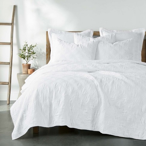  Levtex Home - Mills Waffle Bright White Duvet Cover