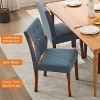 Acekool Upholstered Dining Chairs Set of 2, Modern Parsons Design with Soft Linen Fabric & Sturdy Wood Legs for Dining Room - 4 of 4