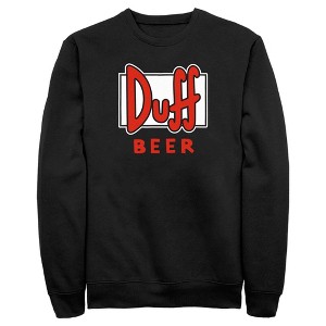Men's The Simpsons Duff Beer Logo Sweatshirt - 1 of 4