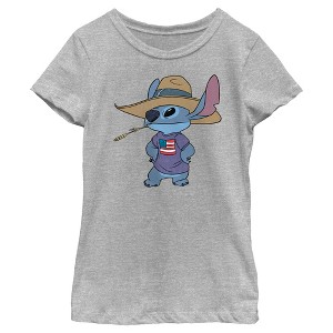 Girl's Lilo & Stitch American Pride T-Shirt - 1 of 4