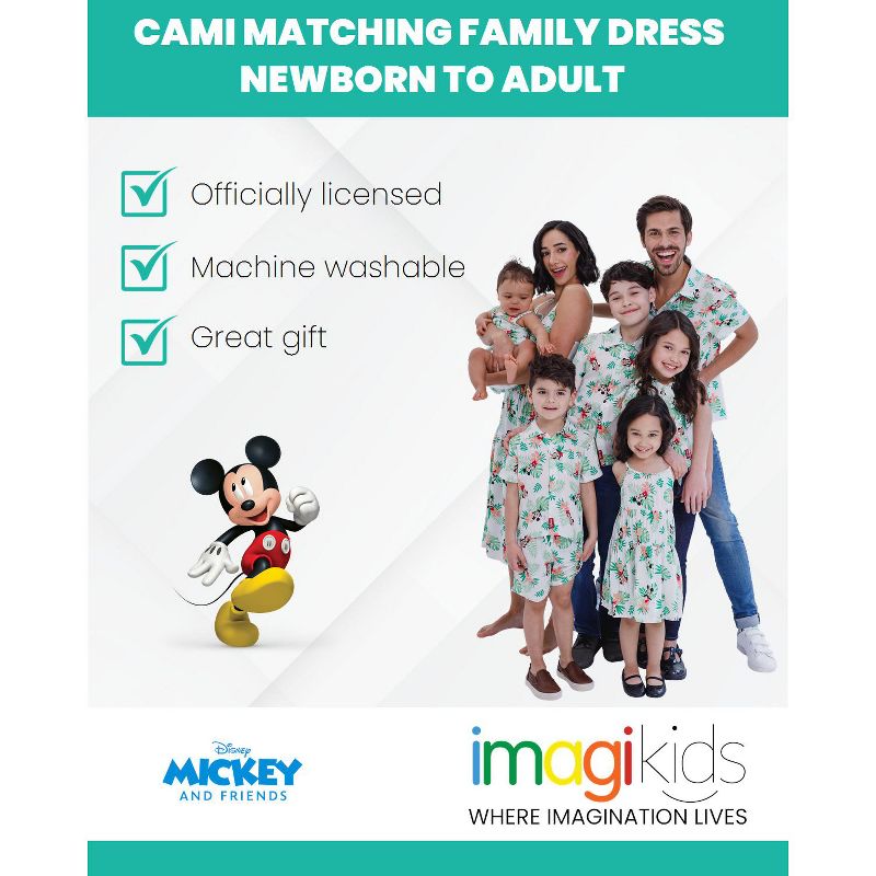 Disney Mickey Mouse Minnie Mouse Hawaiian Matching Family Hawaiian Button Down Shirt Adult, 2 of 8